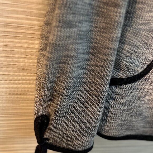 Anthropologie Cartonnier Grey Black Trim Blazer Jacket - Picture 4 of 5